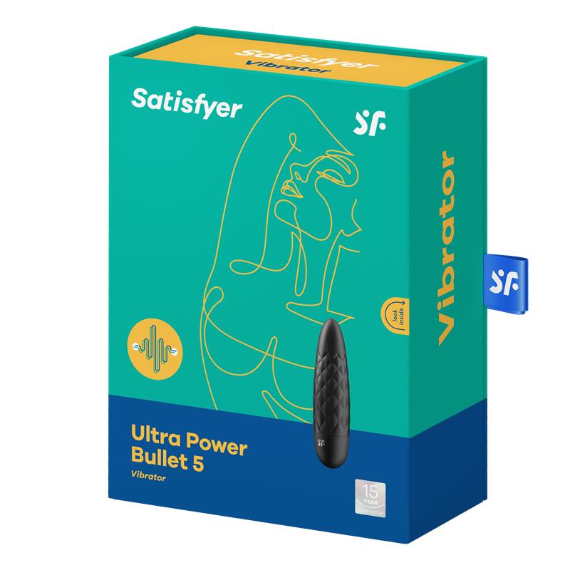 Ultra Power Bullet 5 Bala Vibradora Negra