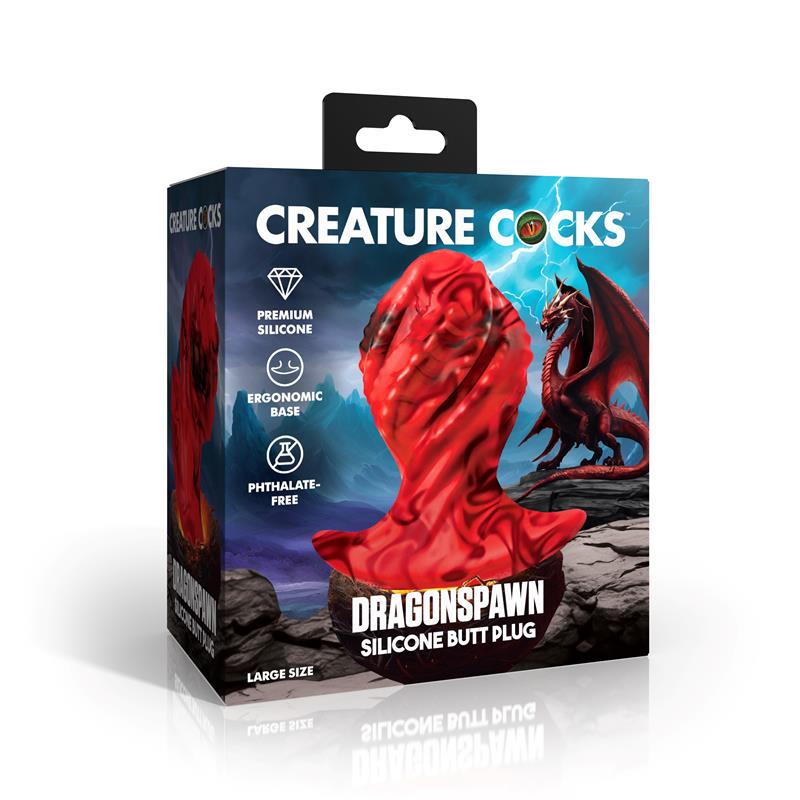 Dragonspawn Plug Anal Silicona Talla L