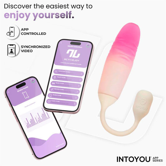 NexEgg Motion Huevo Vibrador con Thrusting App Beige Rosa