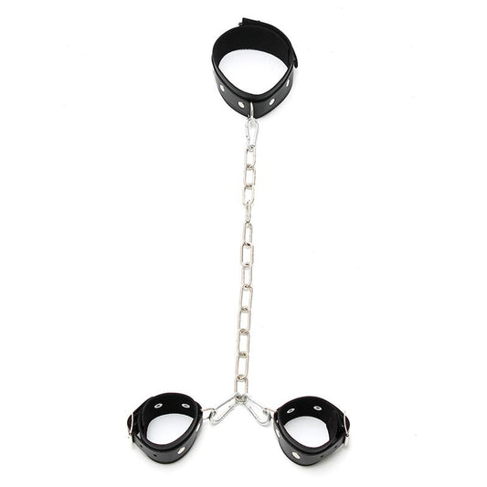 Collar con Esposas Cadena Ajustables