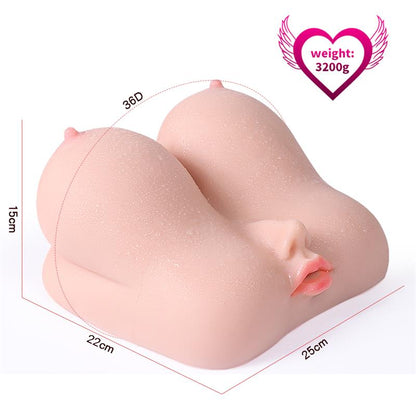 Jalome Masturbador 3 en 1 Vagina Boca y Pecho 32 kg