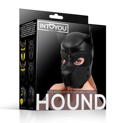 Hound Mascara de Perro Neopreno Hocico Extraible Negro Talla Unica