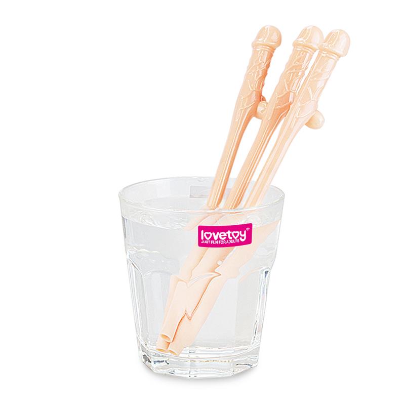Pajita de Pene Pack de 9