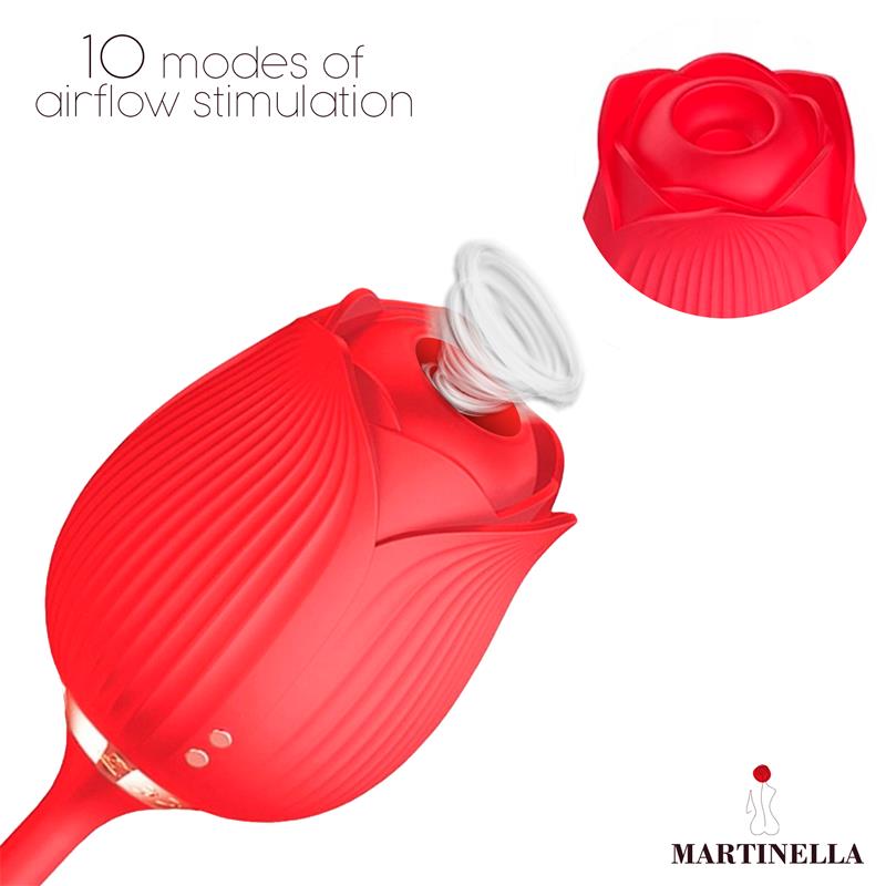 Rosa con Succion con huevo con Thrusting USB