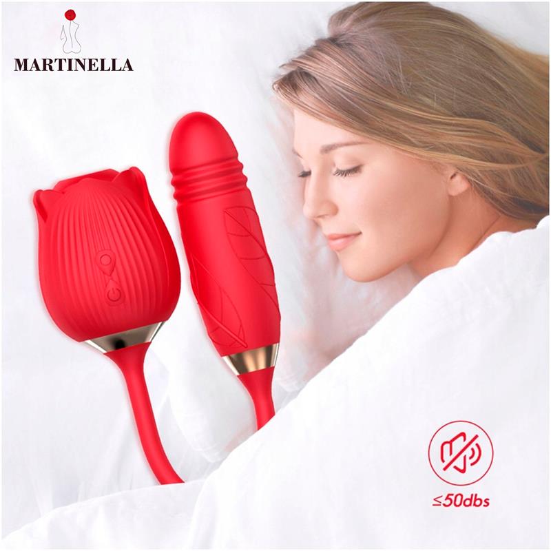 Rosa con Succion con huevo con Thrusting USB