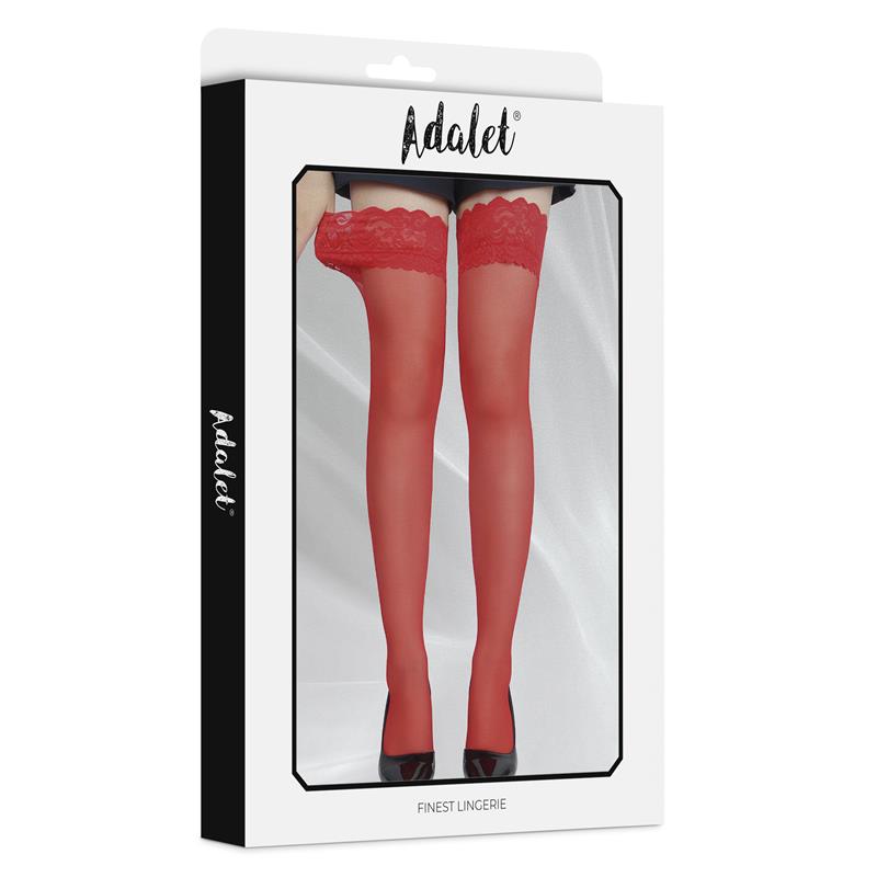 Posy Medias con Tiras de Silicona Rojas Talla Unica