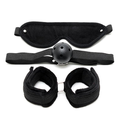 Set de Bondage 3 Piezas Negro