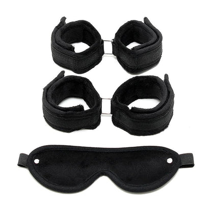 Set de Esposas Manos y Pies Negro