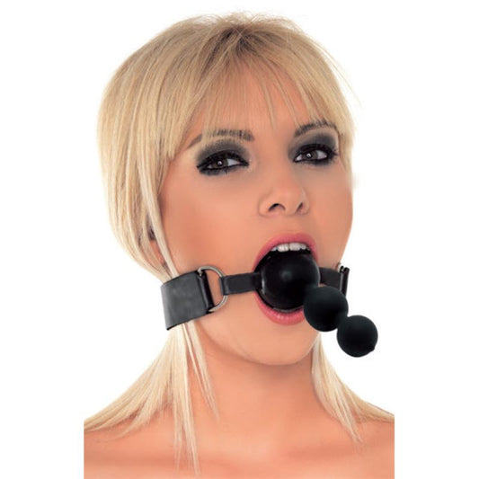 Mordaza con Plug Silicona