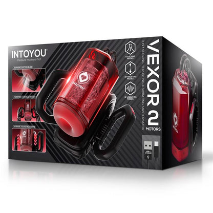 Vexor 3 in 1 Masturbador Masculino Succion Empuje y Vibracion USB C