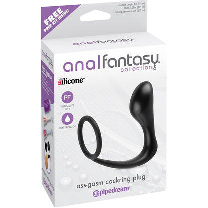 Plug Anal y Anillo Ass Gasm Negro
