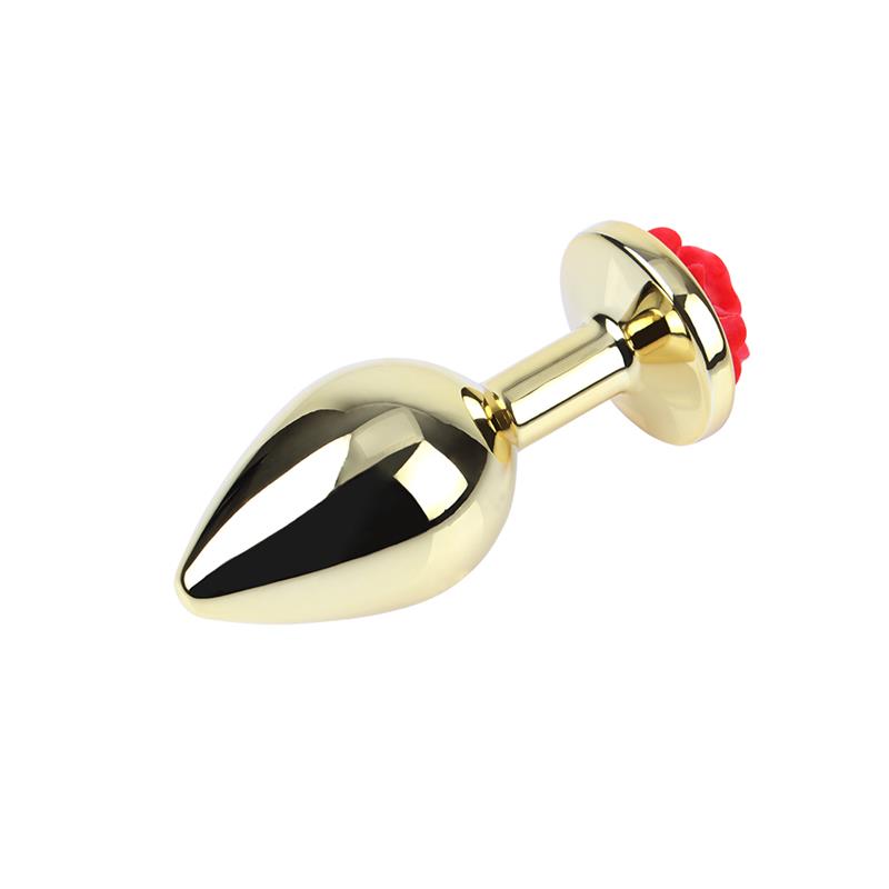 Plug Anal con Joya de Rosa Showy Rose Talla L