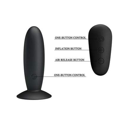 Plug Anal con Vibracion y Control Remoto USB