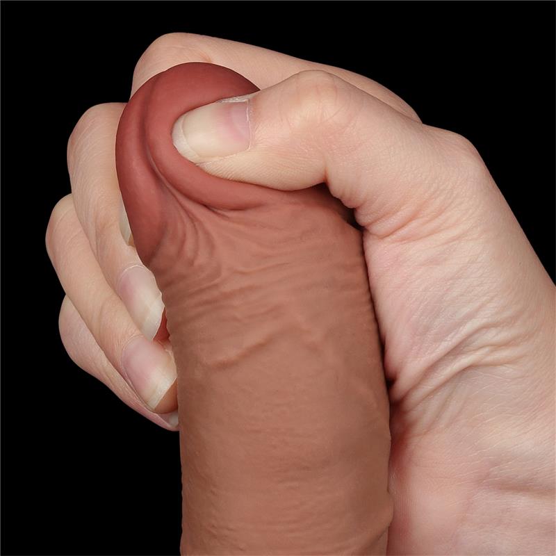Dildo con Piel Retractil 75 Bronceado