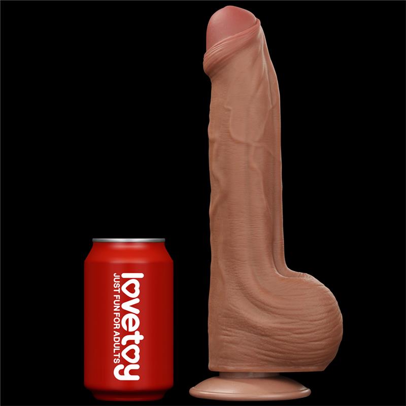 Dildo Dual Density Piel Desizante Retractil 115