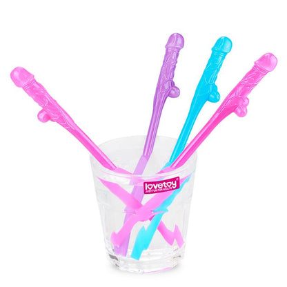 Pajitas Pene Vario Color Pack de 9