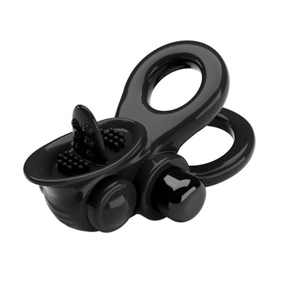 Passionate Anillo Doble para el Pene con Vibracion
