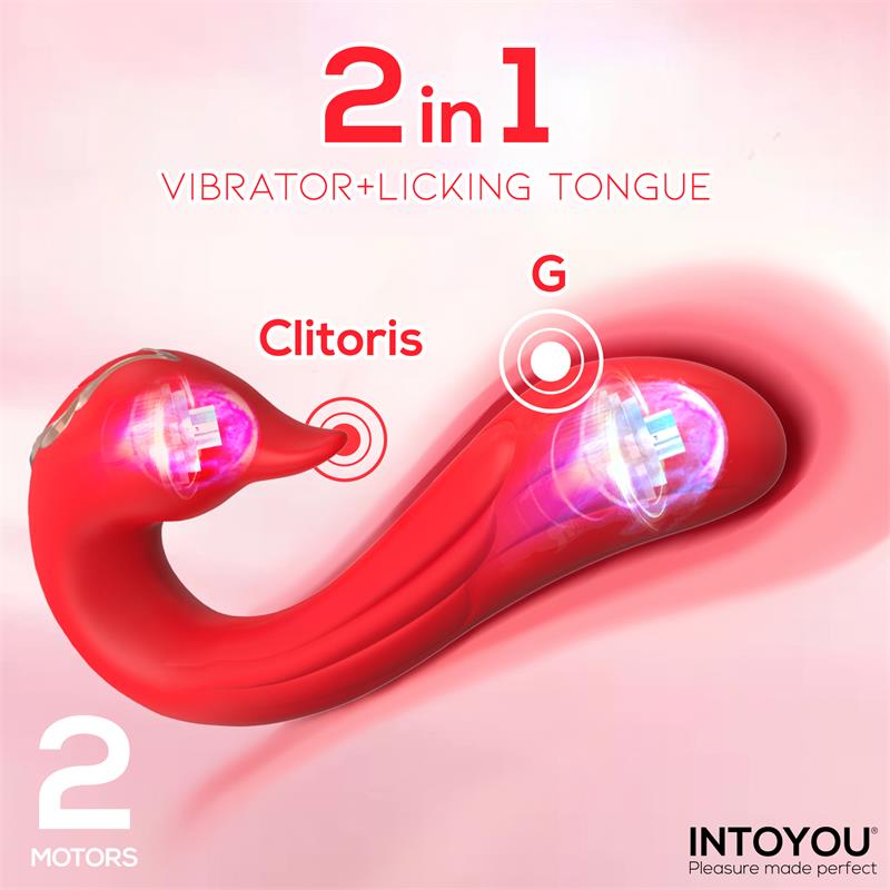Swana Vibrador con Lengua y Angulo Ajustable