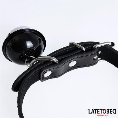 Collar con Cascabel Ajustable Negro