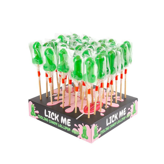 Display Piruletas Pene Menta Efecto Frio 40 Pcs