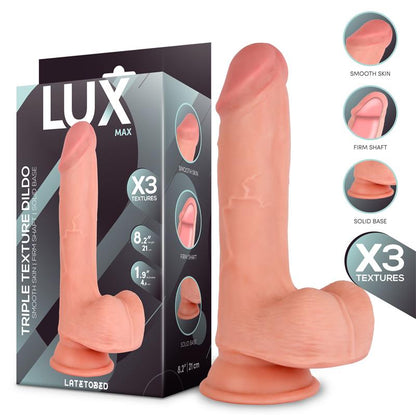 Max Dildo Triple Densidad con Testiculos 82