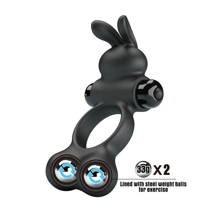 Yusuf Anillo para el Pene con Bolas de Metal 2x33gr