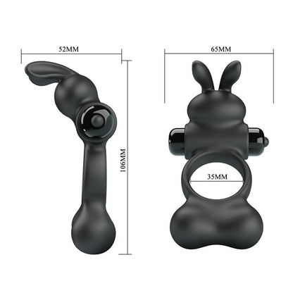 Yusuf Anillo para el Pene con Bolas de Metal 2x33gr