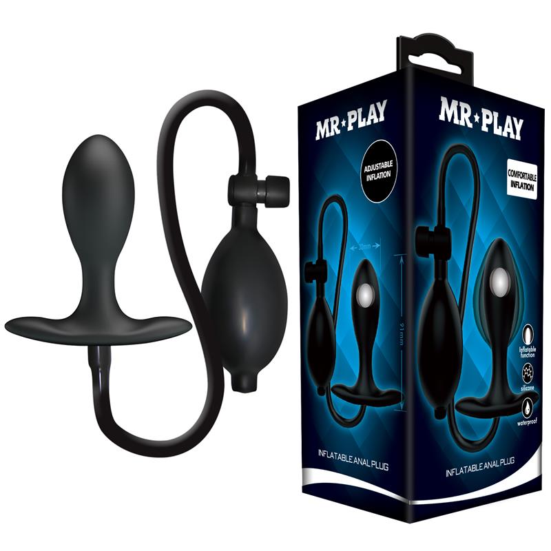 Plug Anal con Inflado y Bola Interna