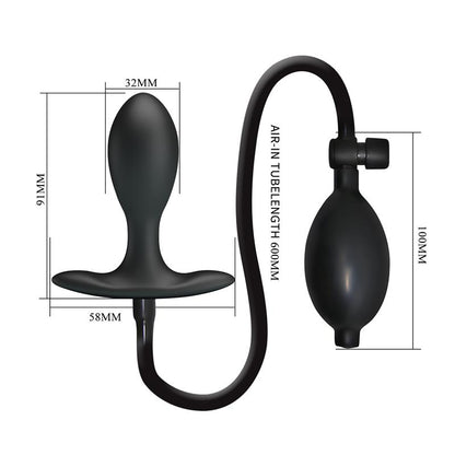 Plug Anal con Inflado y Bola Interna