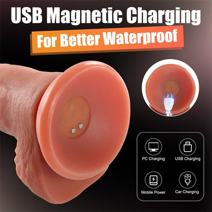 Baird Dildo con Thrusting y Vibracion 807