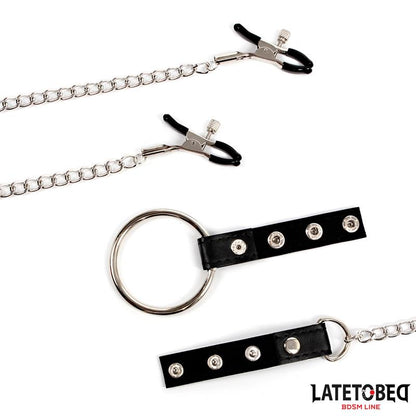 Pinzas para Pezones con Anillo para el Pene