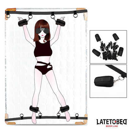 Ataduras para la Cama con 4 Enganches