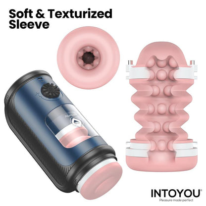 Tenkro Masturbador con Thrusting y Calor USB C