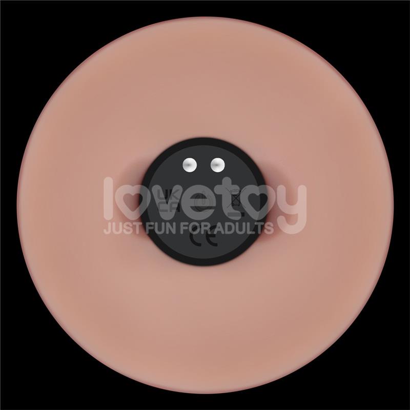 Dildo con Vibracion Piel Deslizante Silicona Dual Layer 9