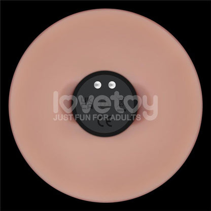 Dildo con Vibracion Piel Deslizante Silicona Dual Layer 9