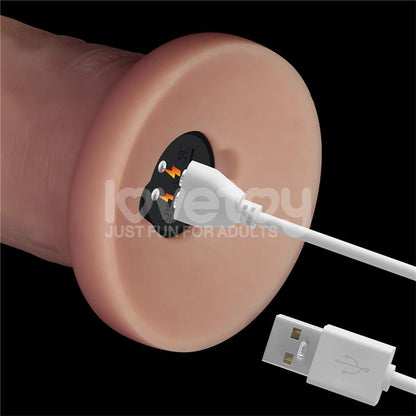 Dildo con Vibracion Piel Deslizante Silicona Dual Layer 9