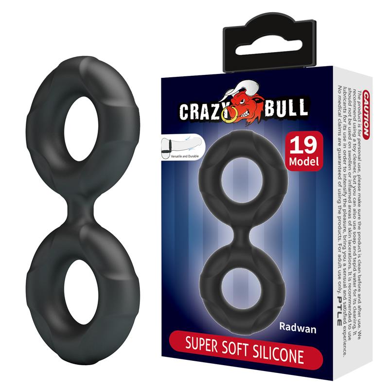 Radwan Anillo para el Pene Doble Silicona Mod 19