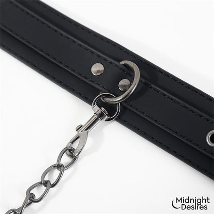 Collar con Esposas para Tobillos con Cadena
