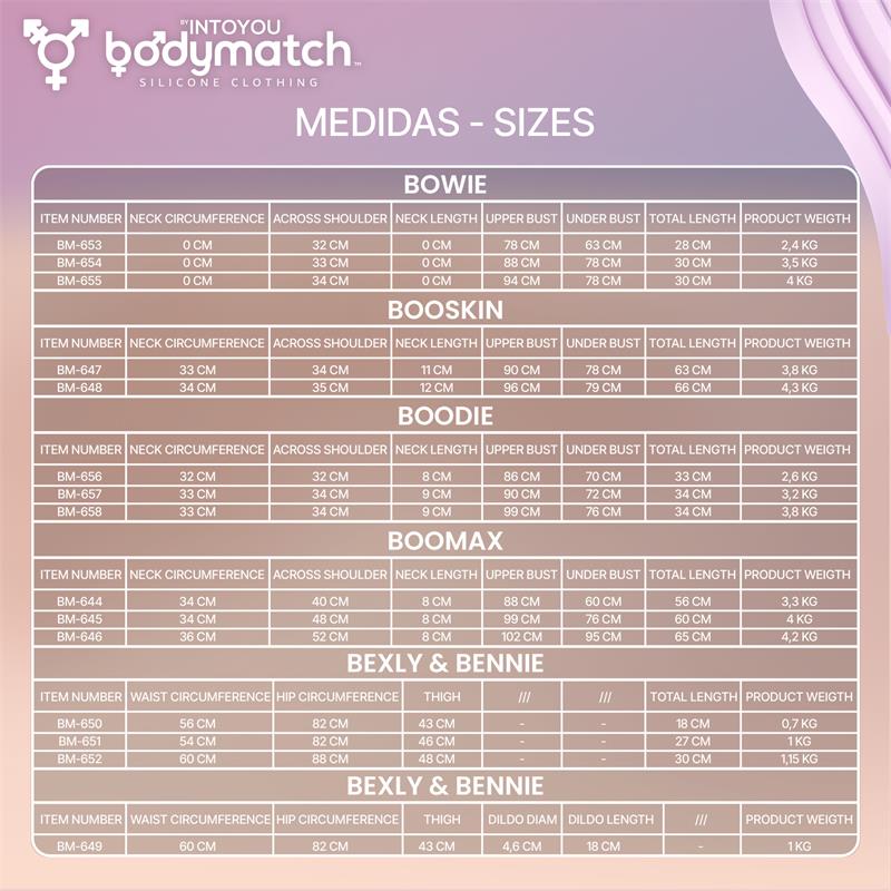 Bowie Pechos de Silicona Copa E Silicona Liquida