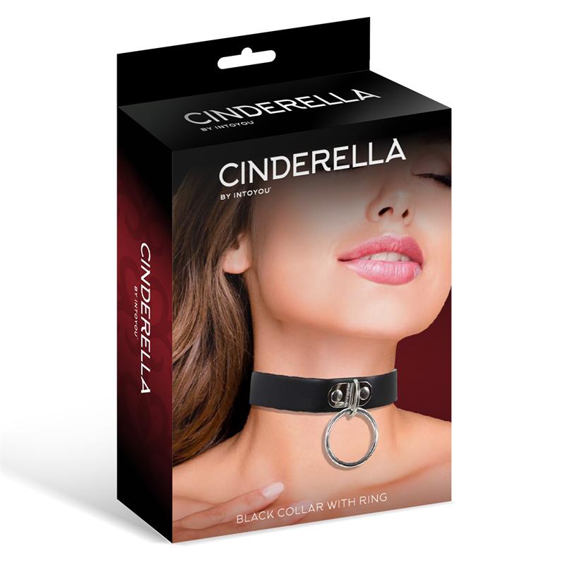 Collar con Aro Cuero Vegano Talla Unica