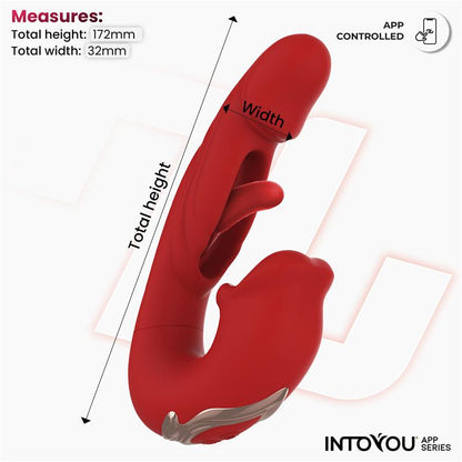Mouty Vibrador Funcion Mordisqueo y Flipping con App