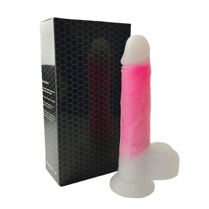 Dildo Doble Capa con Vibracion Thrusting y Calor