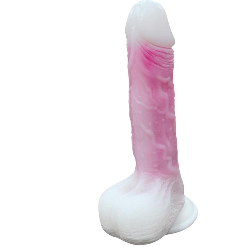 Dildo Doble Capa con Vibracion Thrusting y Calor