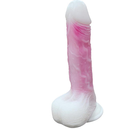 Dildo Doble Capa con Vibracion Thrusting y Calor