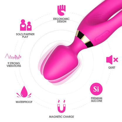 Masajeador y Vibrador Rosa