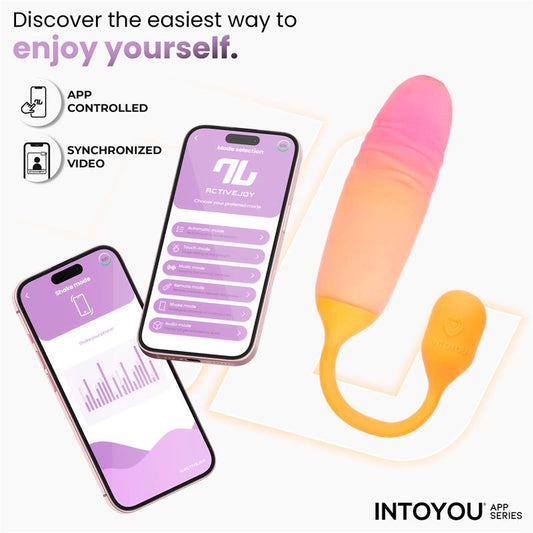 NexEgg Motion Huevo Vibrador con Thrusting App Naranja Rosa