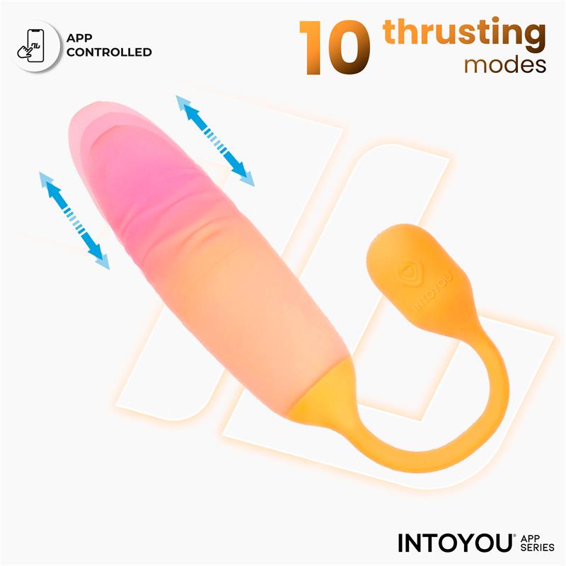 NexEgg Motion Huevo Vibrador con Thrusting App Naranja Rosa