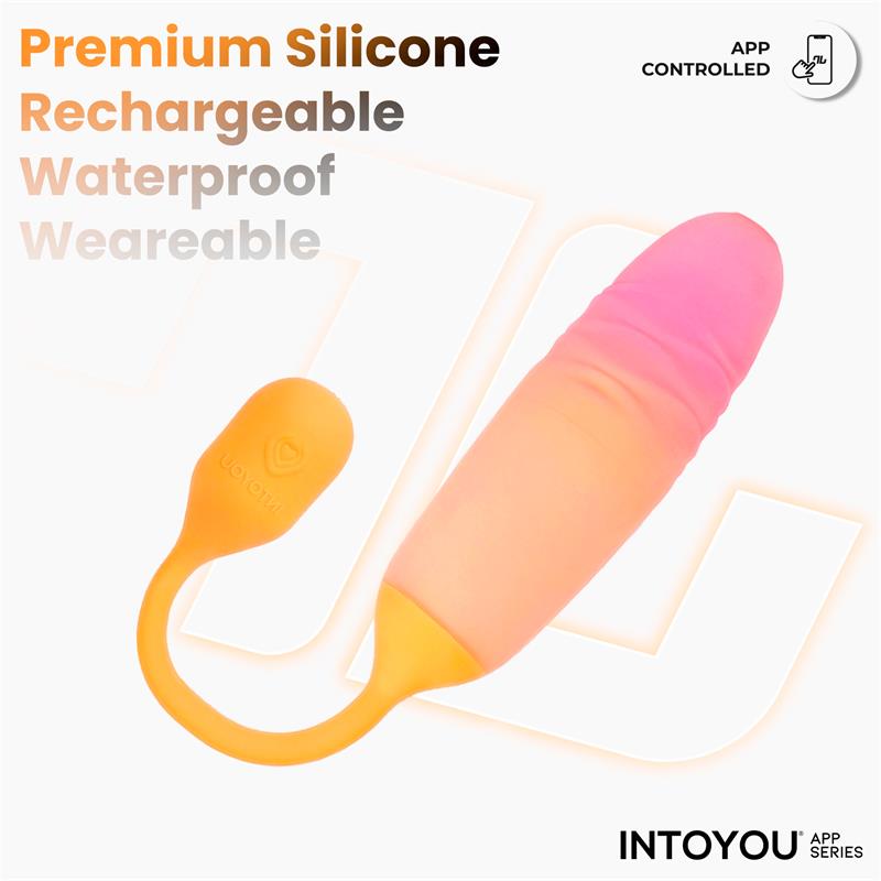 NexEgg Motion Huevo Vibrador con Thrusting App Naranja Rosa
