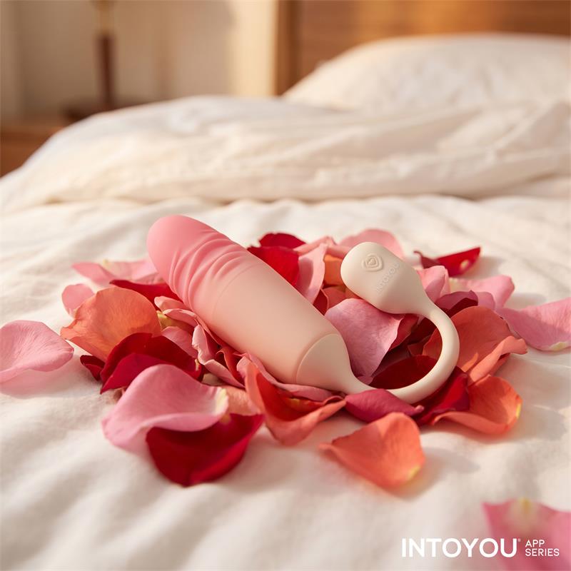 NexEgg Motion Huevo Vibrador con Thrusting App Beige Rosa
