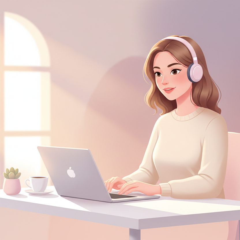 crea una imagen para utilizar en la columna "Atención Personalizada: Resolvemos tus dudas con discreción, trato cercano y confidencial. Soporte por email todos los días.". Considera que la tienda online es de venta de artículos para adultos, por lo que la imagen debe transmitir cercanía y mucha confianza ya que gran parte de los clientes son mujeres.